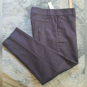 LOFT Marisa Skinny Slacks, Navy size 12